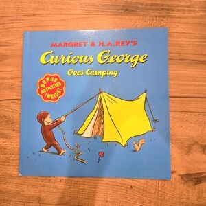 3/$15 Vintage‎ 90s Curious George Goes Camping Children's Book Summer Reading
